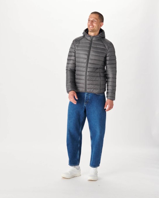 Jott New In Piumino Leggero Con Cappuccio Antracite Nico