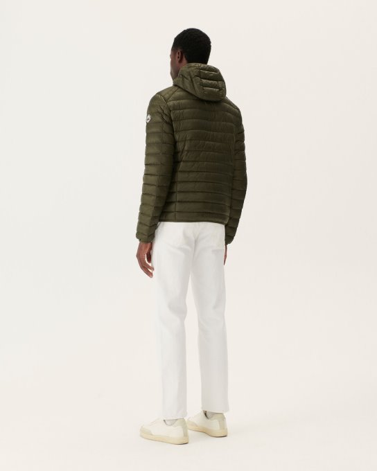 Piumino Leggero Con Cappuccio Esercito Nico Jott New In