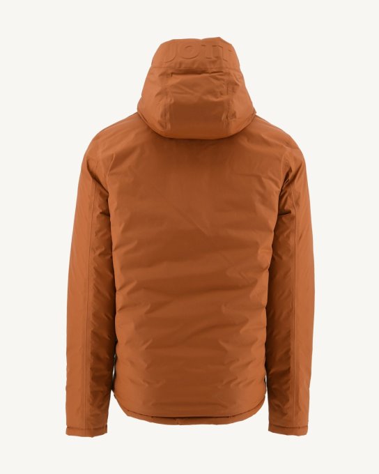 Piumino Reversibile Con Cappuccio Caramello/moutarde Bergen Jott New In