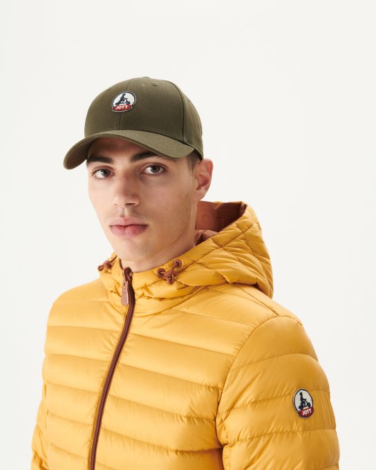 Piumino Reversibile Con Cappuccio Caramello/moutarde Bergen Jott New In