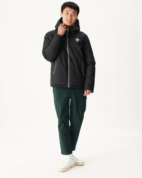 Jott New In Noir/antracite Piumino Reversibile Con Cappuccio Per Freddo Estremo Aspen