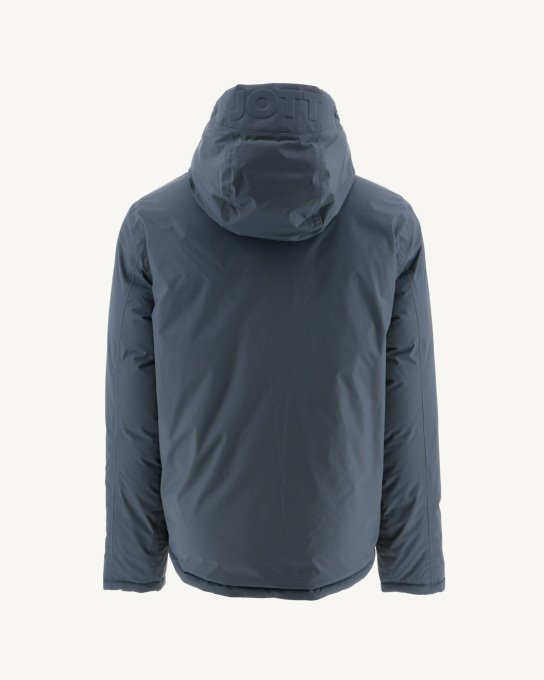 Piumino Reversibile Con Cappuccio Blu/marine Freddo Estremo Aspen Jott New In