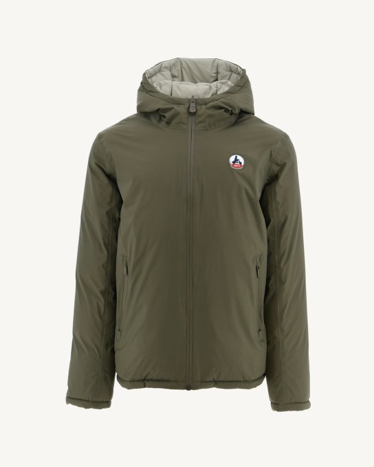 Jott New In Army/sauge Piumino Reversibile Con Cappuccio Per Freddo Estremo Pioppo