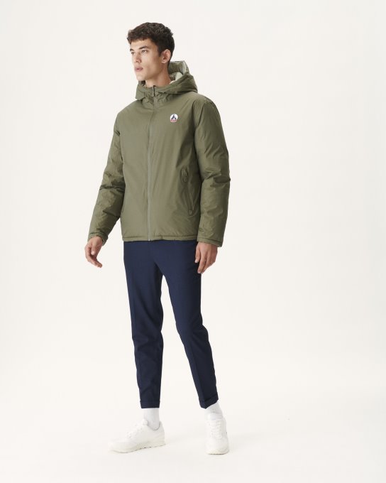 Jott New In Army/sauge Piumino Reversibile Con Cappuccio Per Freddo Estremo Pioppo