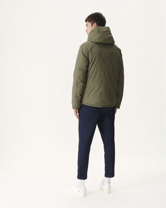 Jott New In Army/sauge Piumino Reversibile Con Cappuccio Per Freddo Estremo Pioppo