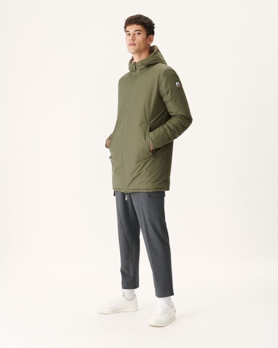 Piumino Leggero Reversibile Militare/beige Amsterdam Jott New In