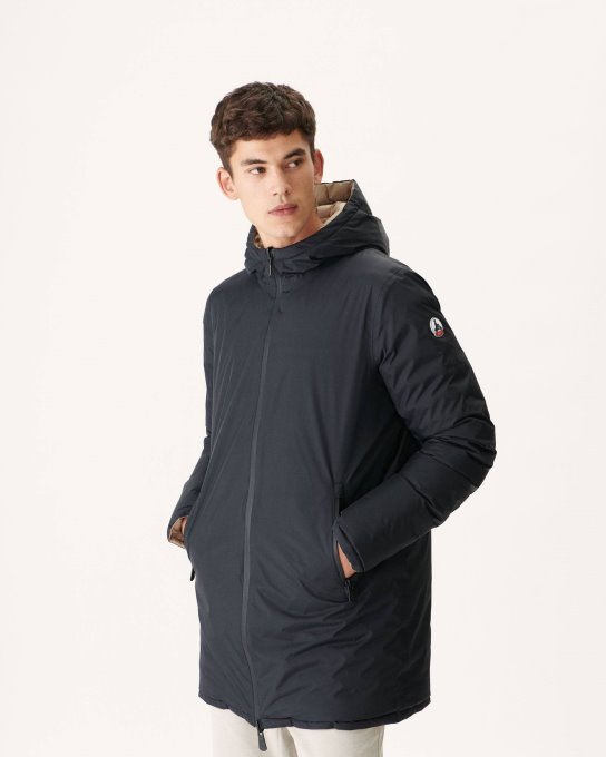 Jott Nuovo In Piumino Leggero Reversibile Noir/beige Amsterdam