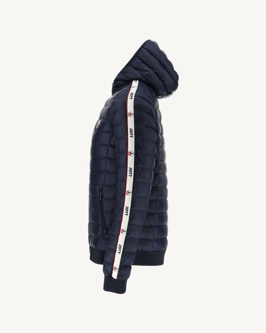 Jott New In Piumino Marino Con Cappuccio Colin