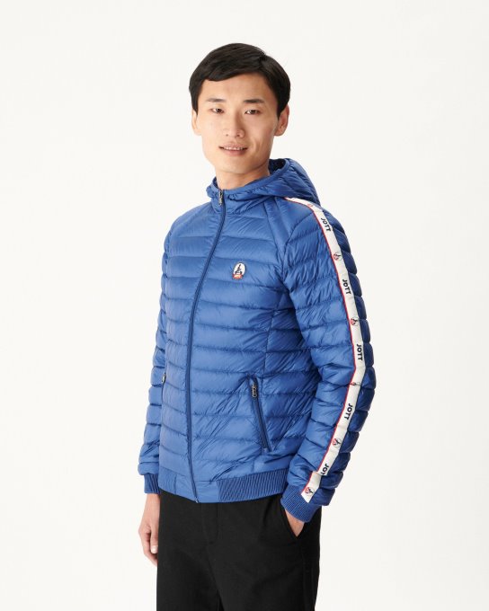 Piumino In Denim Scuro Con Cappuccio Colin Jott New In