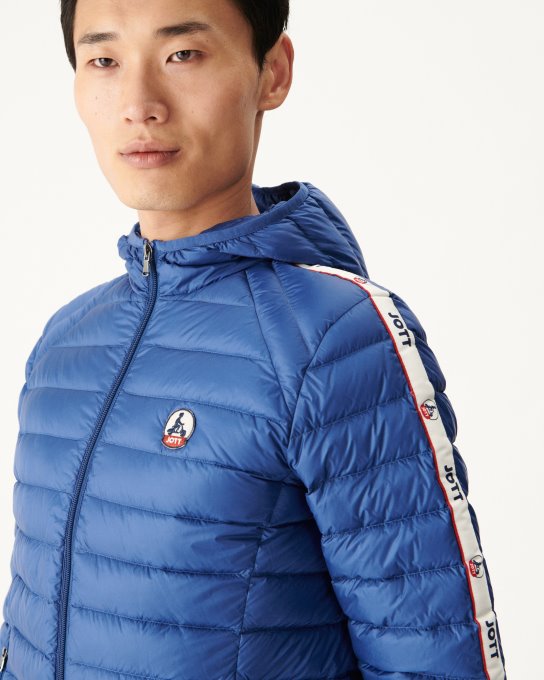 Piumino In Denim Scuro Con Cappuccio Colin Jott New In