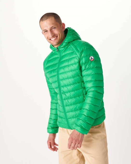 Jott New In Piumino Leggero Con Cappuccio Vert Nico