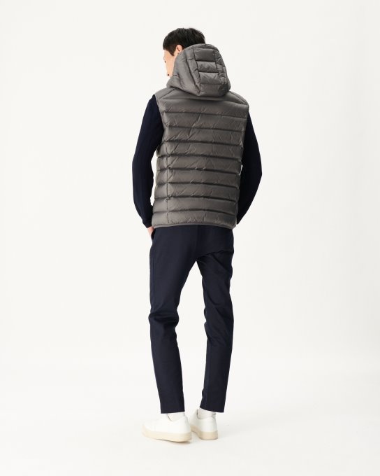 Jott New In Antracite Freddo Estremo Piumino Smanicato Argento