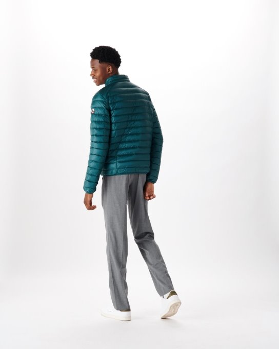 Piumino Leggero Vert Fonce Mat Jott New In