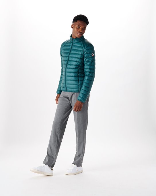 Piumino Leggero Vert Fonce Mat Jott New In