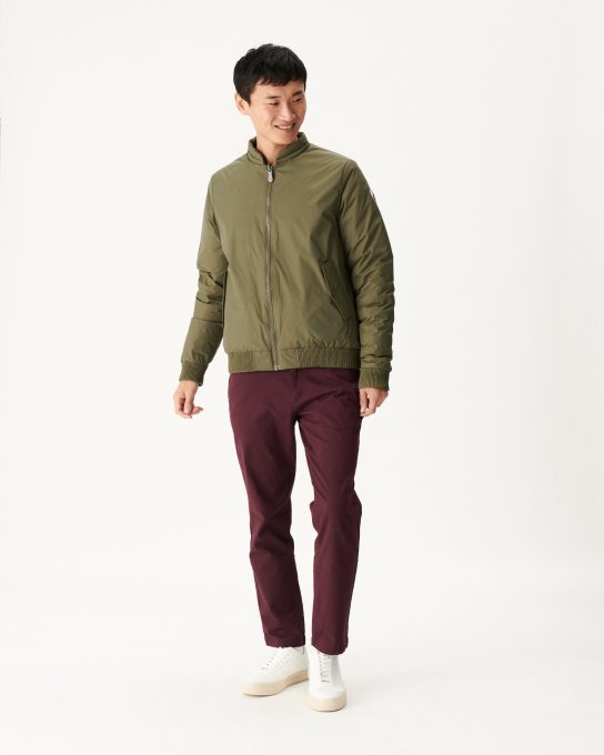 Piumino Reversibile Militare/beige Bombay Jott New In