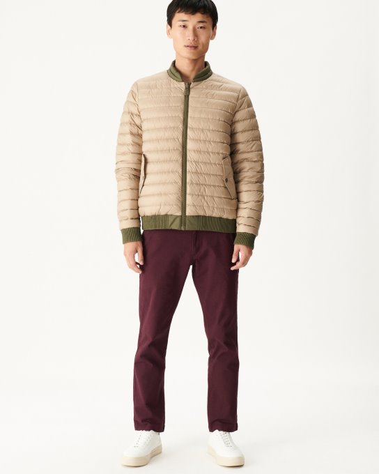 Piumino Reversibile Militare/beige Bombay Jott New In