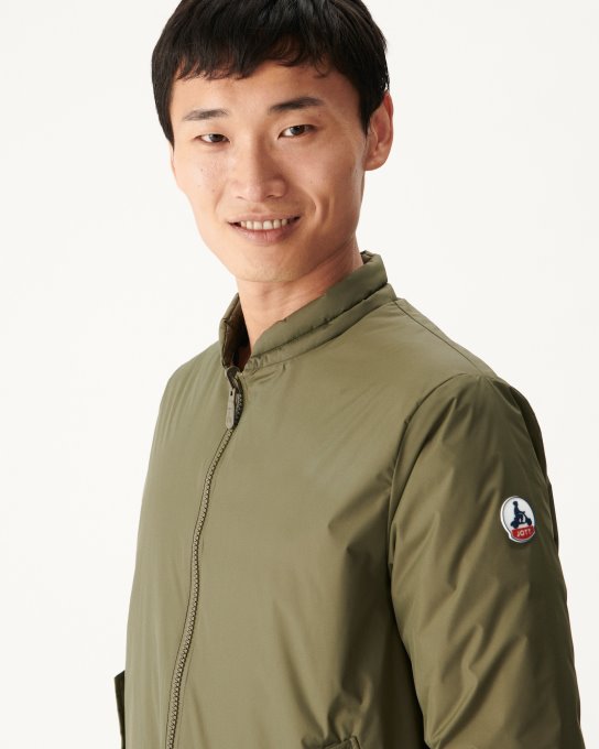 Piumino Reversibile Militare/beige Bombay Jott New In