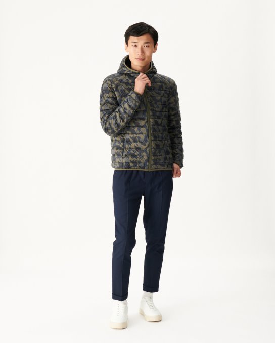 Jott New In Print Militaire Piumino Leggero Nico