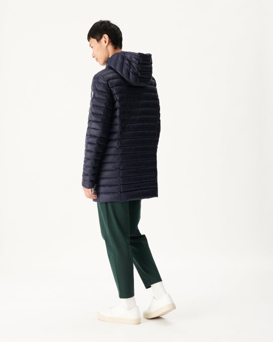 Piumino Leggero Marino Con Cappuccio Florent Jott New In