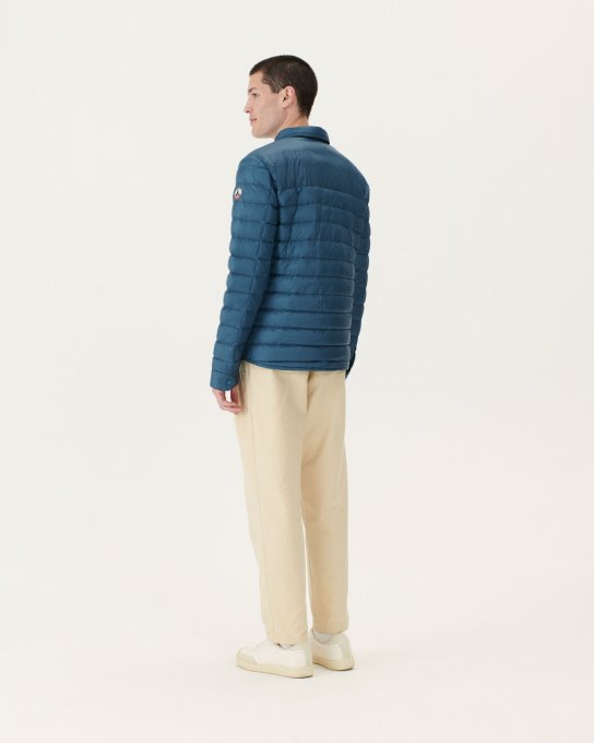 Blue Jeans Cris Piumino Leggero Con Colletto A Camicia Jott New In