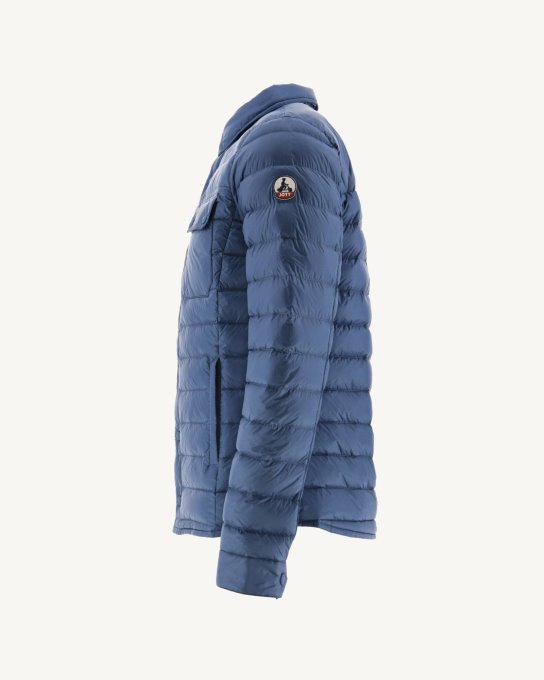 Blue Jeans Cris Piumino Leggero Con Colletto A Camicia Jott New In