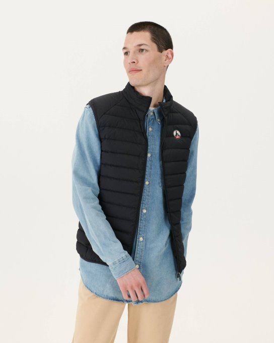 Jott New In Piumino Senza Maniche Elasticizzato Nero Arafo