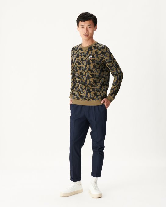 Felpa Con Stampa Militare Braga Jott New In