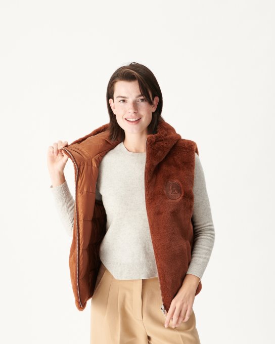 Jott Nuovo In Estremo Freddo Piumino Reversibile Caramello Daria