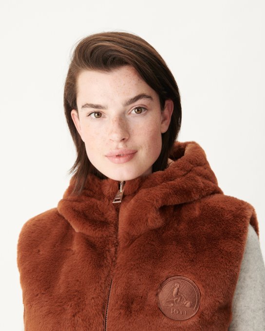 Jott Nuovo In Estremo Freddo Piumino Reversibile Caramello Daria