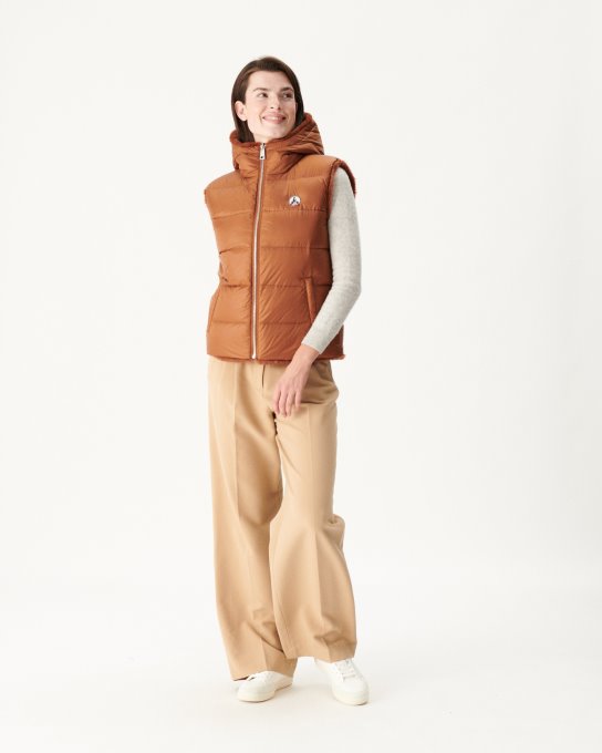 Jott Nuovo In Estremo Freddo Piumino Reversibile Caramello Daria