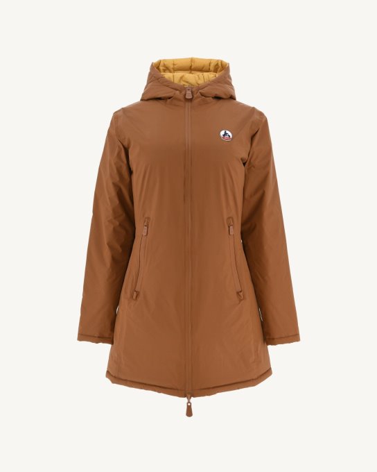 Piumino Leggero Reversibile Caramello/moutarde Moscou Jott New In