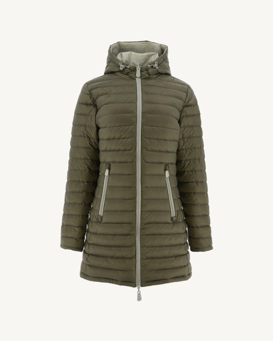 Jott New In Piumino Leggero Reversibile Sauge/army Moscou