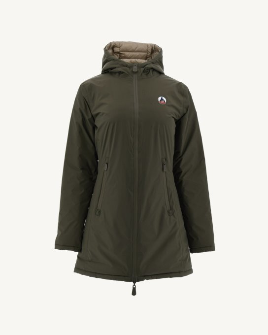 Piumino Leggero Reversibile Militare/beige Moscou Jott New In