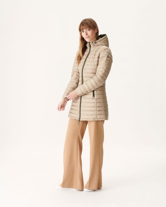 Piumino Leggero Reversibile Militare/beige Moscou Jott New In