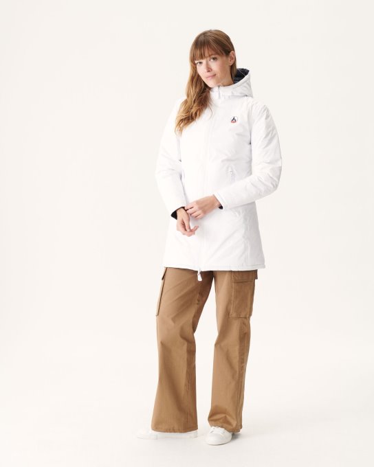 Jott New In Piumino Leggero Reversibile Blanc/marine Moscou