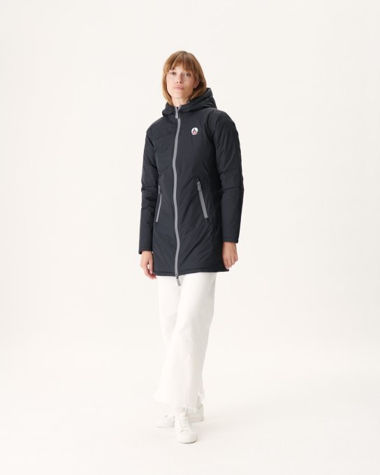 Jott New In Piumino Leggero Reversibile Noir Moscou