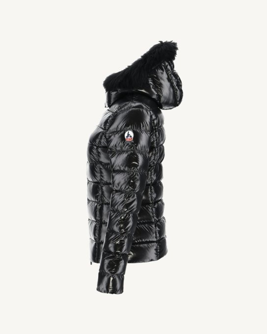 Piumino Con Cappuccio Laccato Freddo Estremo Noir Luxe Jott New In