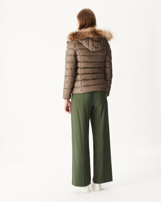 Jott New In Piumino Con Cappuccio Per Il Freddo Estremo Taupe Luxe