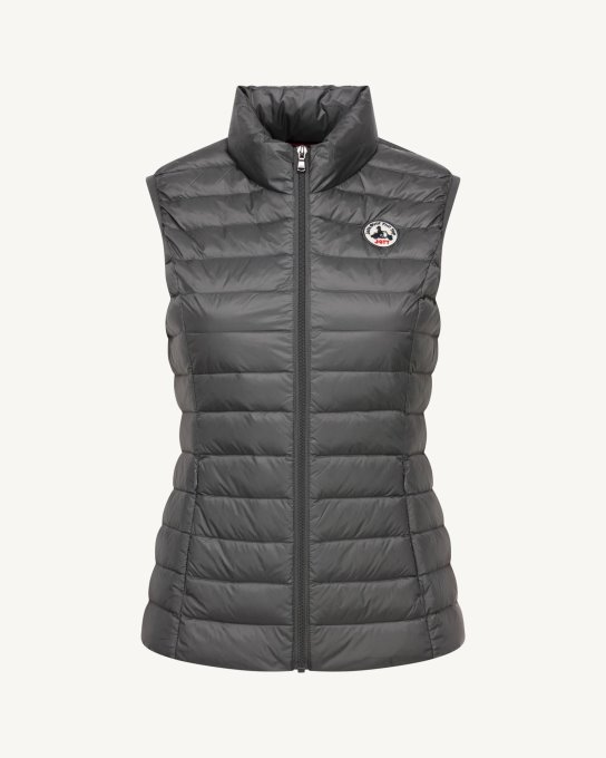 Piumino Leggero Smanicato Antracite Seda Jott New In