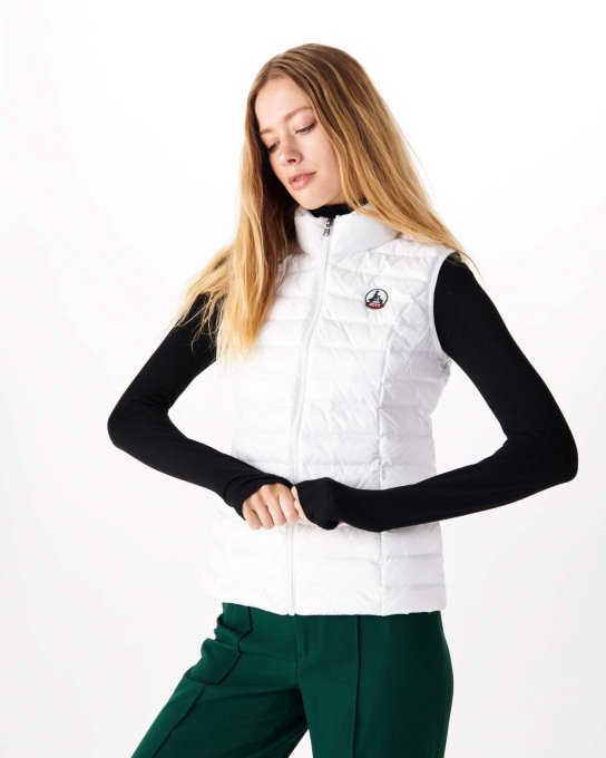 Piumino Leggero Smanicato Blanc Seda Jott New In