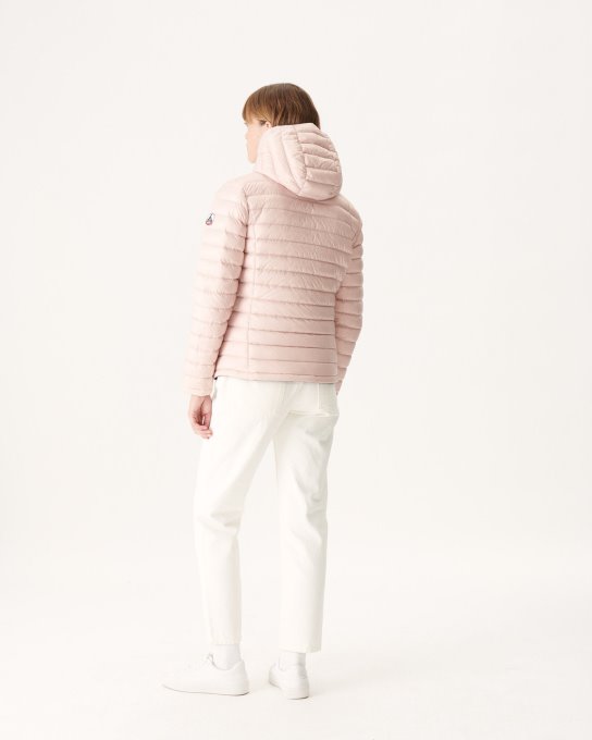 Jott New In Piumino Reversibile Noir/rose Pale Vienna