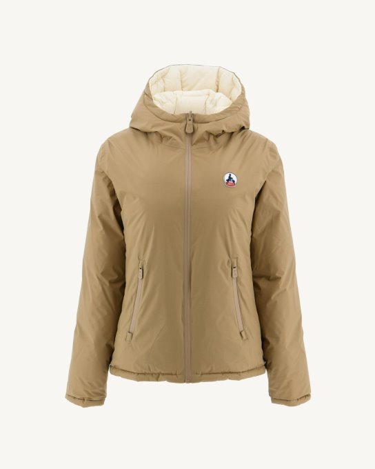 Jott Nuovo In Estremo Freddo Piumino Reversibile Beige/ecru Victoria