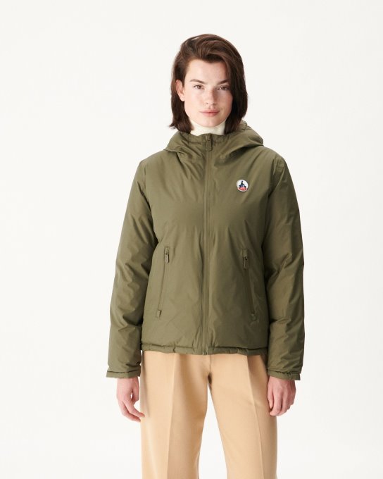 Piumino Reversibile Per Freddo Estremo Army/sauge Victoria Jott New In