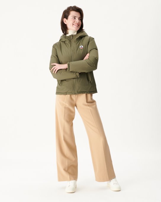 Piumino Reversibile Per Freddo Estremo Army/sauge Victoria Jott New In