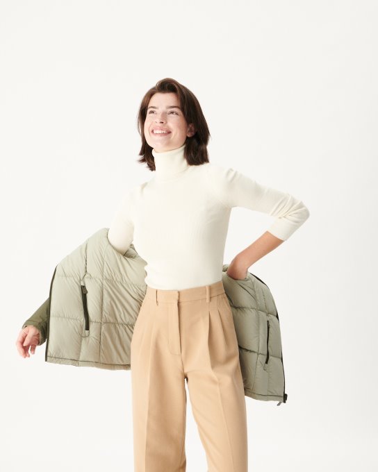 Piumino Reversibile Per Freddo Estremo Army/sauge Victoria Jott New In