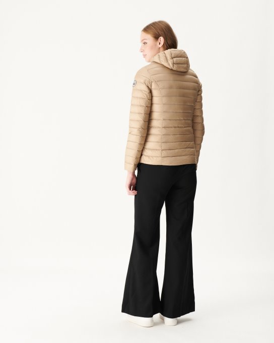 Jott New In Piumino Leggero Con Cappuccio Beige Cloe