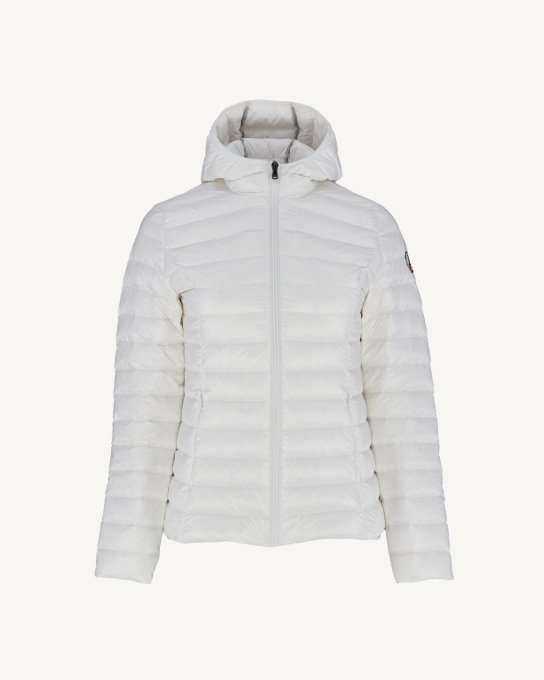 Piumino Leggero Con Cappuccio Blanc Cloe Jott New In