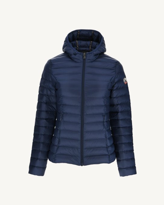 Jott New In Piumino Leggero Con Cappuccio Blu Abysse Cloe