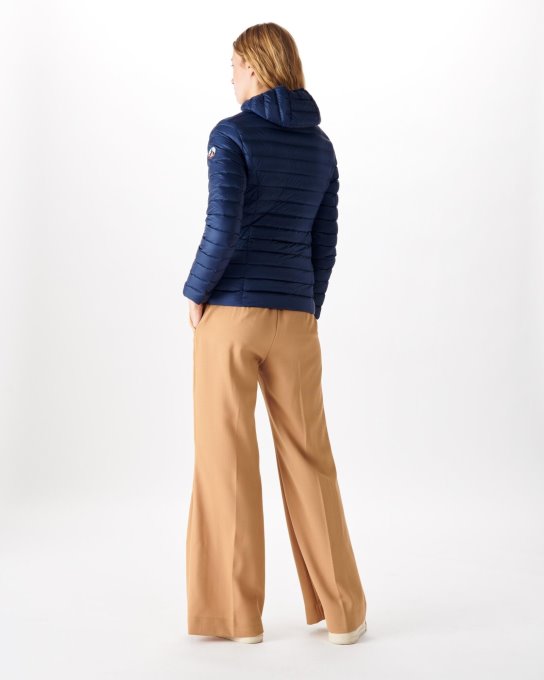 Jott New In Piumino Leggero Con Cappuccio Blu Abysse Cloe