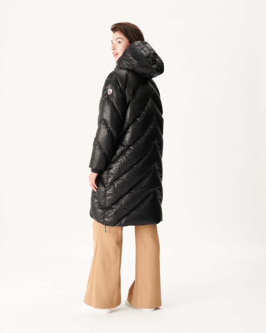 Piumino Lungo Con Cappuccio Per Il Freddo Estremo Noir Comet Jott New In